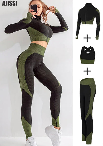 3-Piece Seamless Fitness Set (Women)