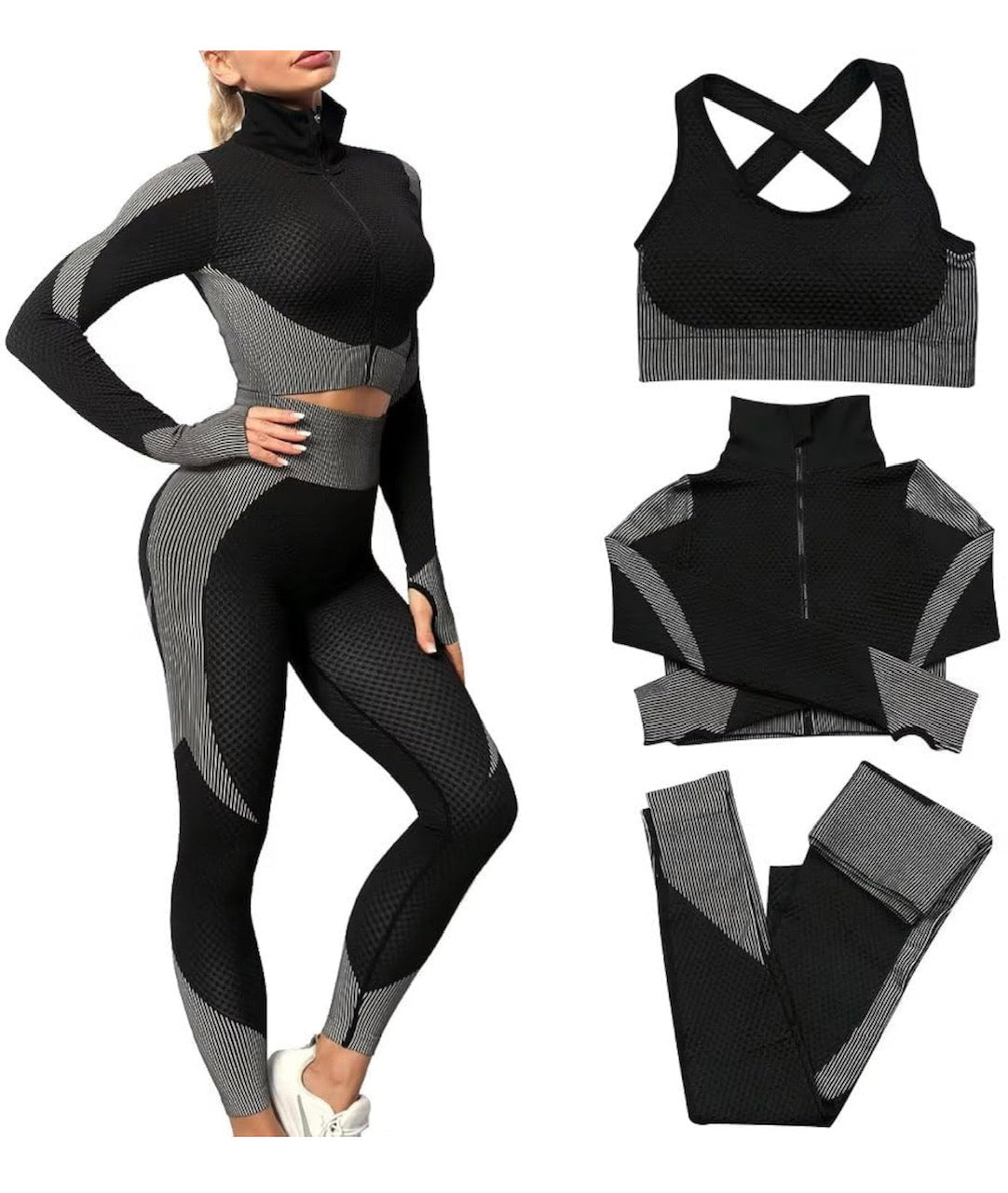 3-Piece Seamless Fitness Set (Women)