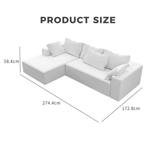 L-Shaped Living Room Gel Furniture - 1609 Model