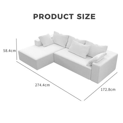 L-Shaped Living Room Gel Furniture - 1609 Model