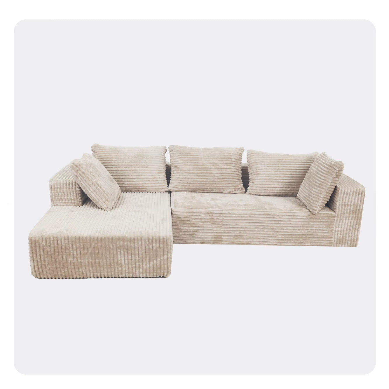 L-Shaped Living Room Gel Furniture - 1609 Model